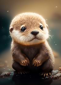 cute baby otter