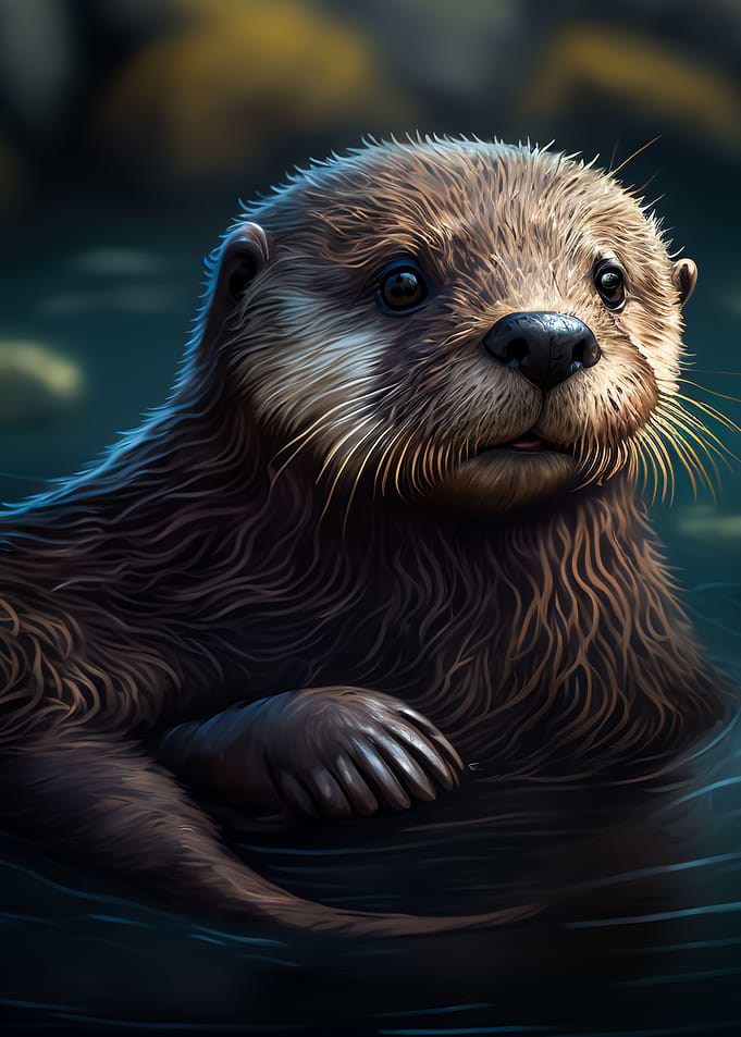 cute baby otter