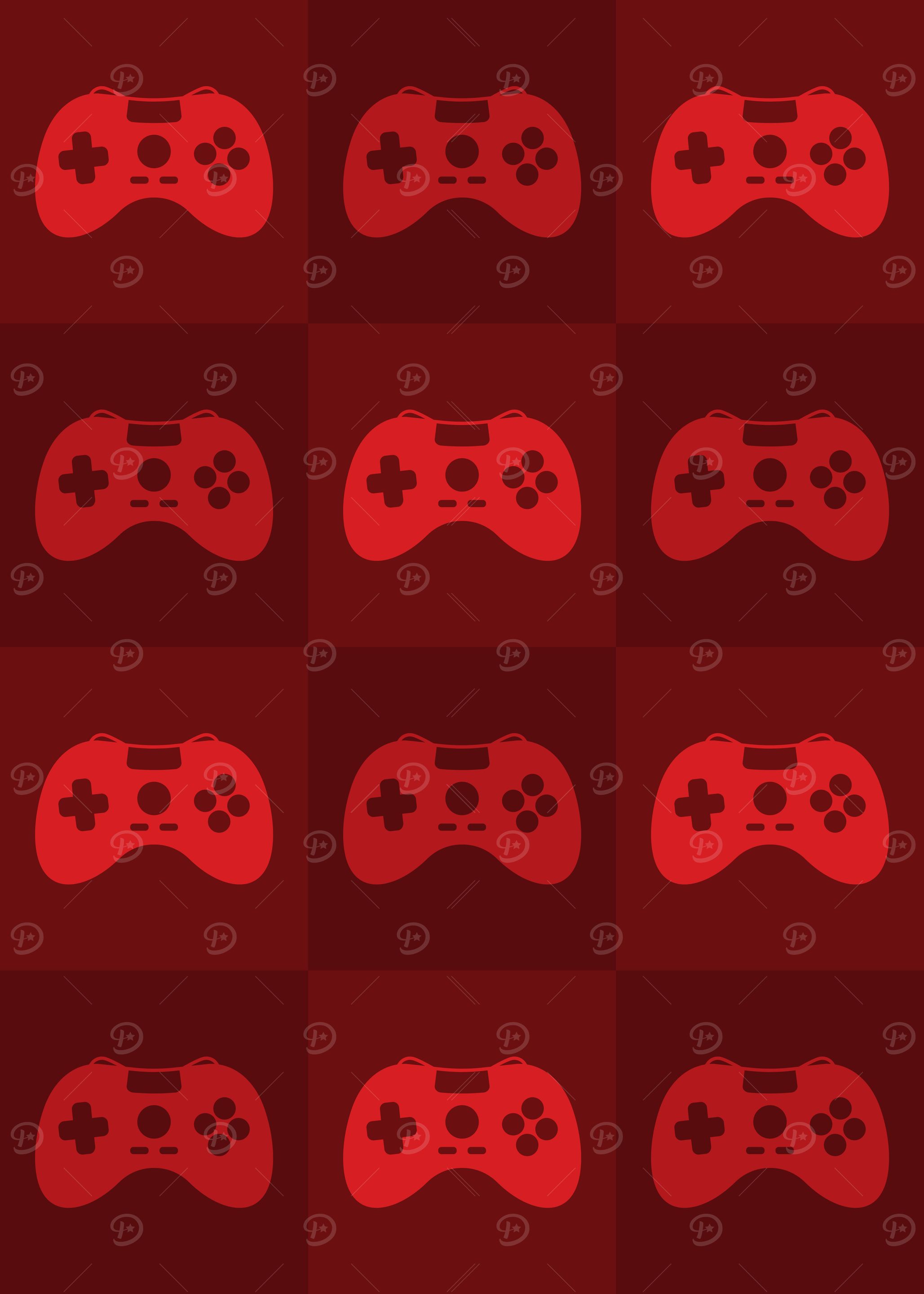 Gamer Controllers Red