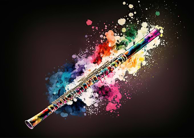 Colorful flute