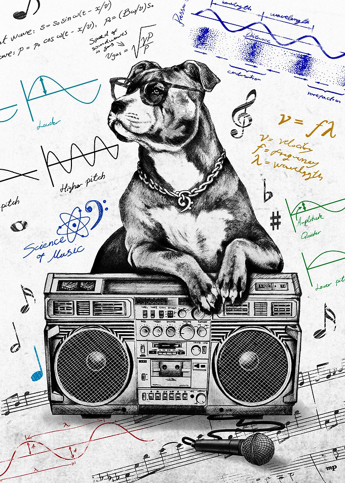 Music Science Dog W