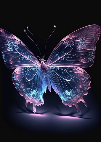Pink Purple Butterfly