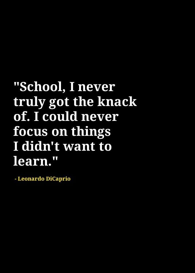 Leonardo Dicaprio quotes