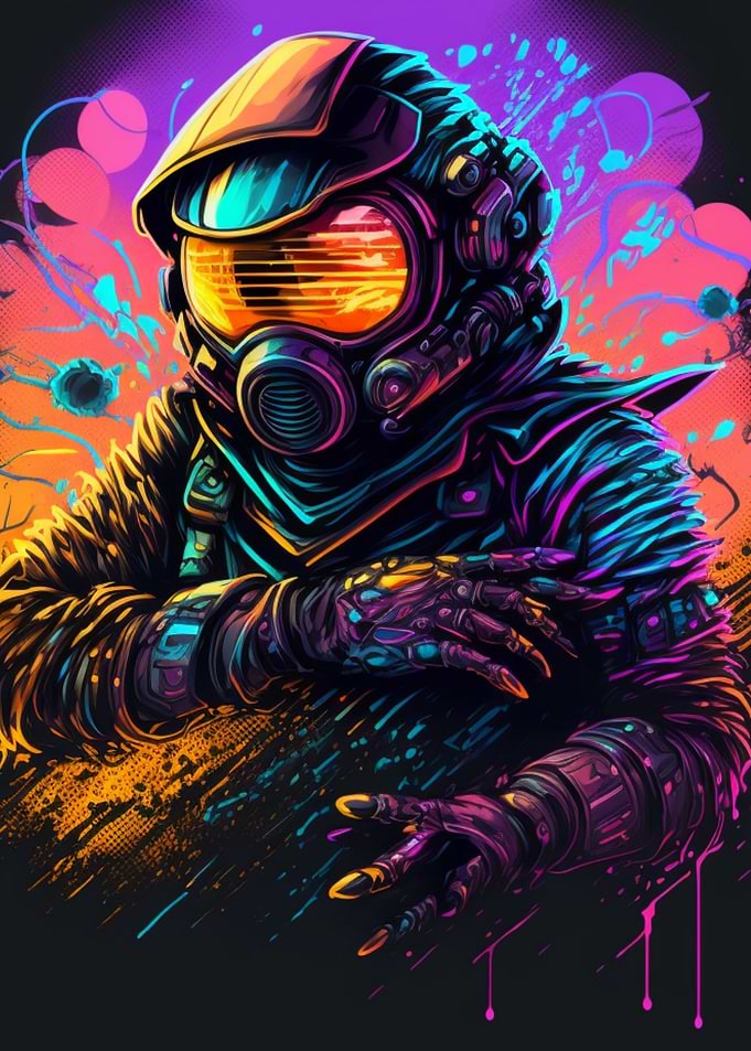 Vector Cute Colorful Ninja