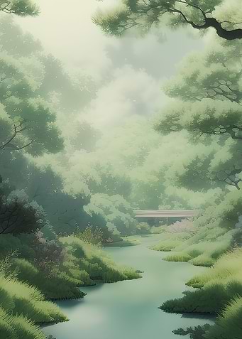 Anime Landscape of Forest