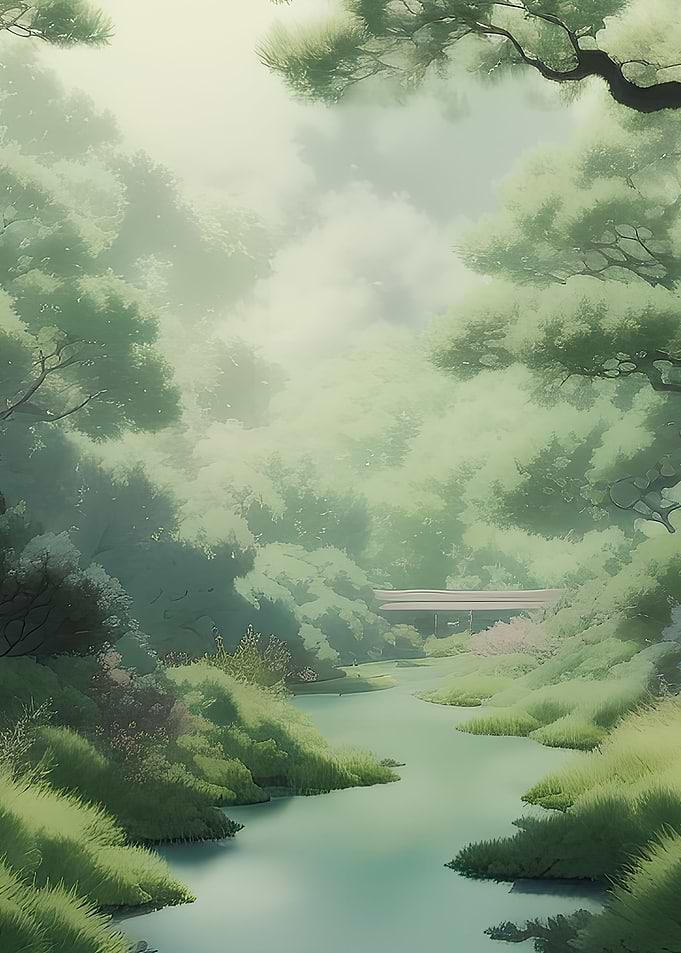 Anime Landscape of Forest