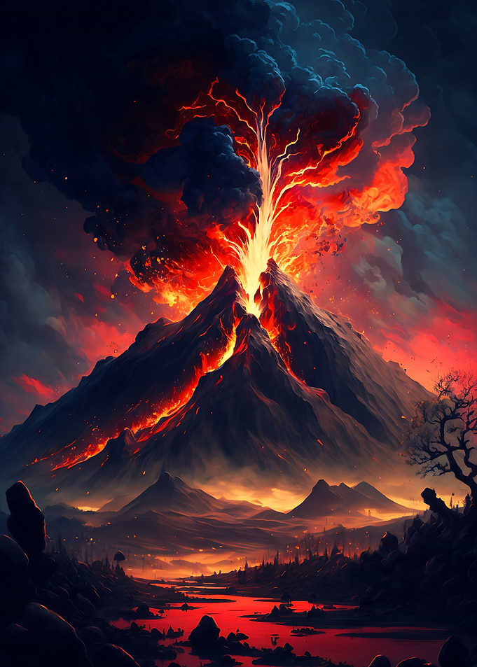 Erupting Volcano