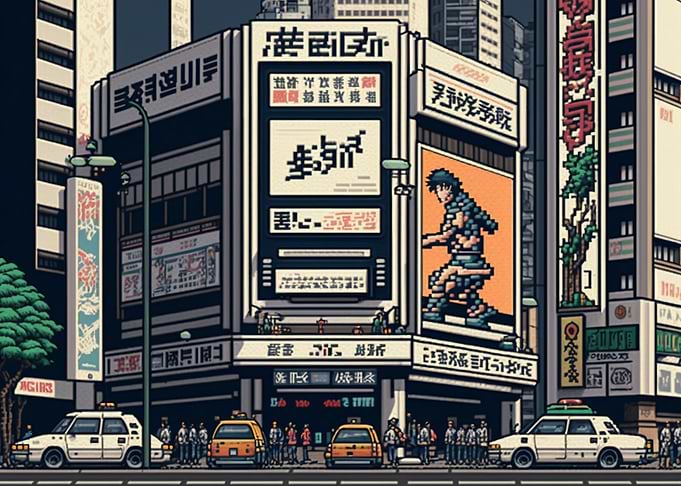16bit Shibuya Center Gai