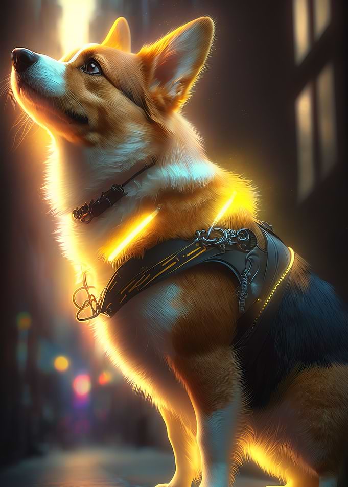 Steampunk Corgi Dog