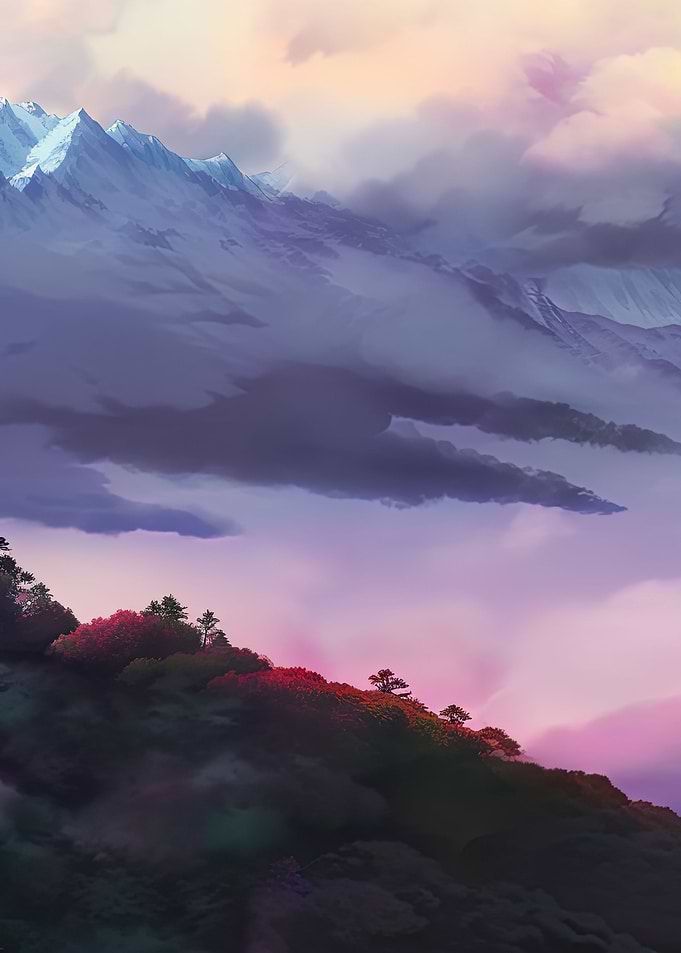 Anime Scenery of Mountain