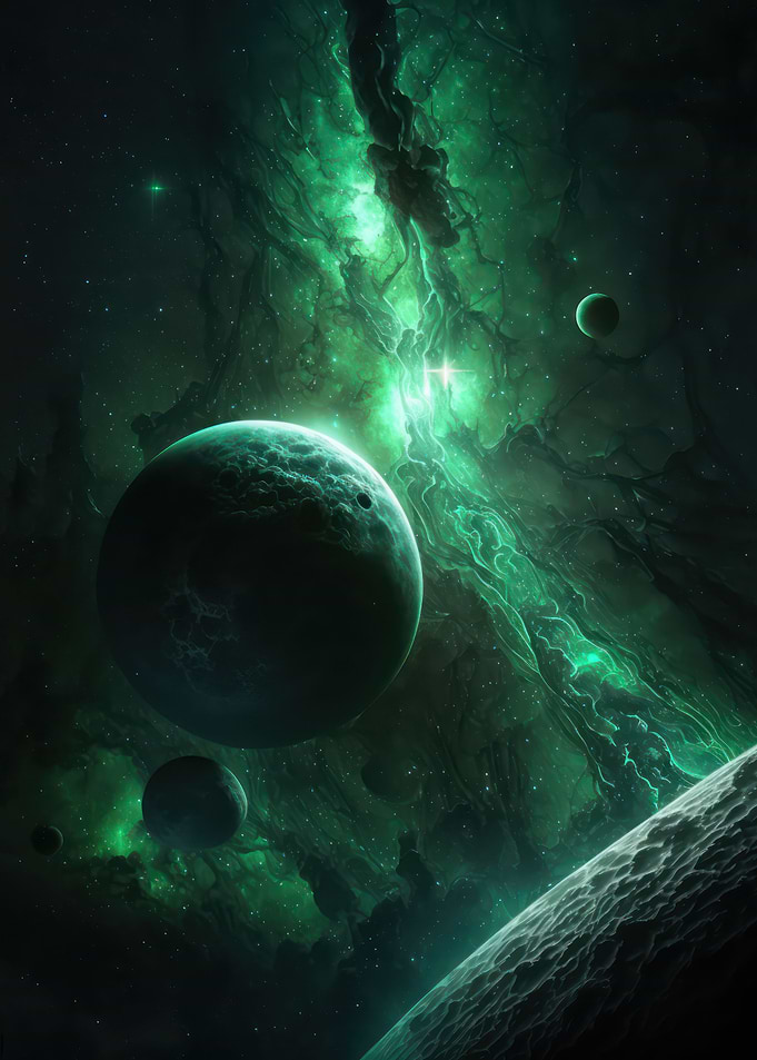 Green Nebula Planets