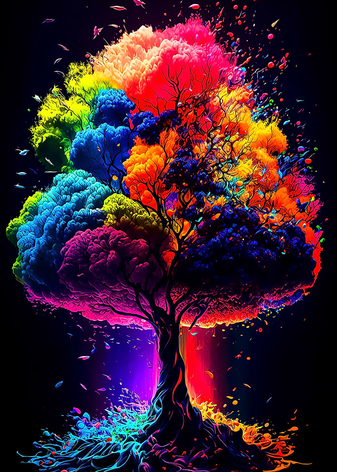 Tree Colorful