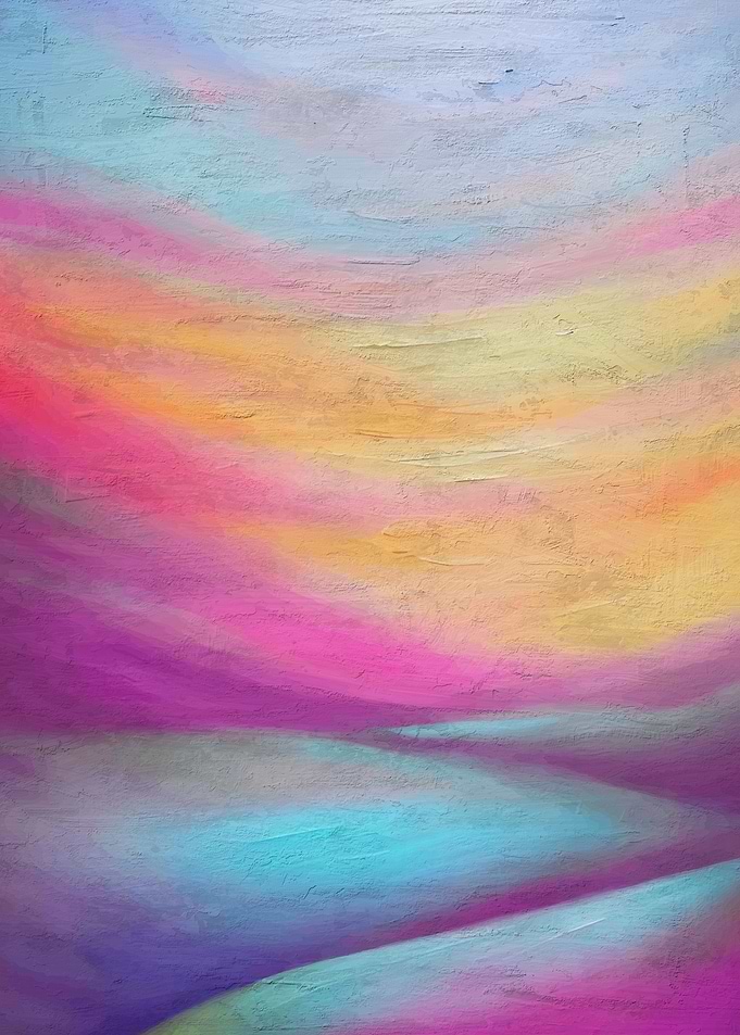 pastel summer scenery