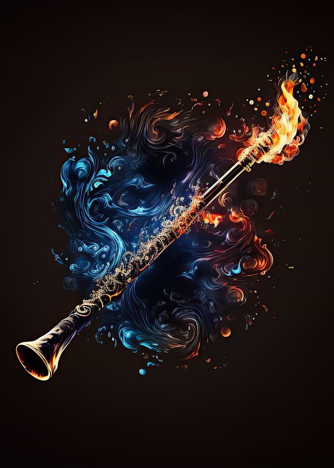 Colorful flute