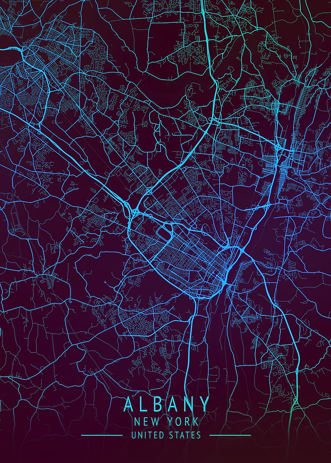 Albany New York City Map