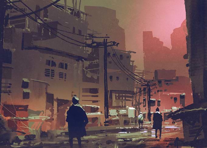 dirty street