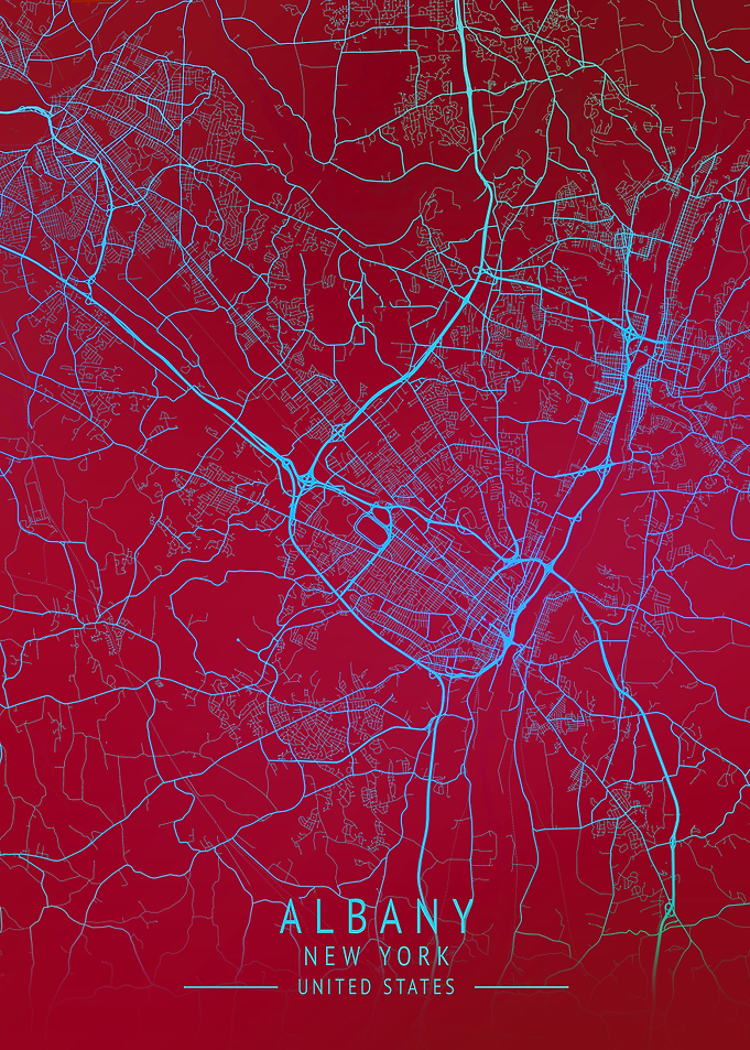 Albany New York City Map