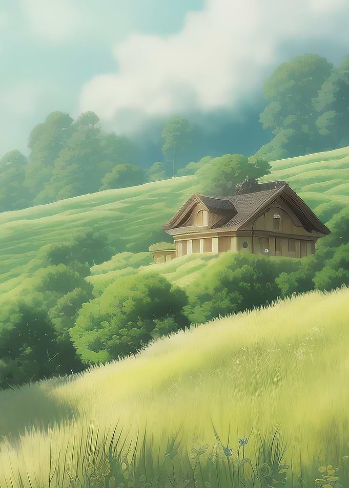 Anime Landscape of House