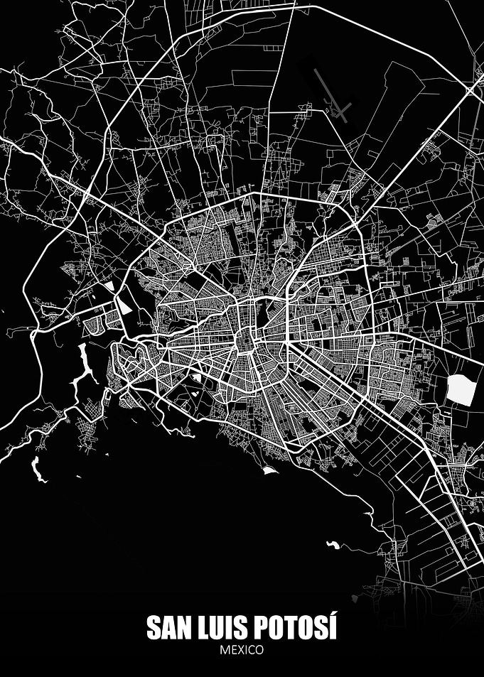 San Luis Potosi Mexico Map