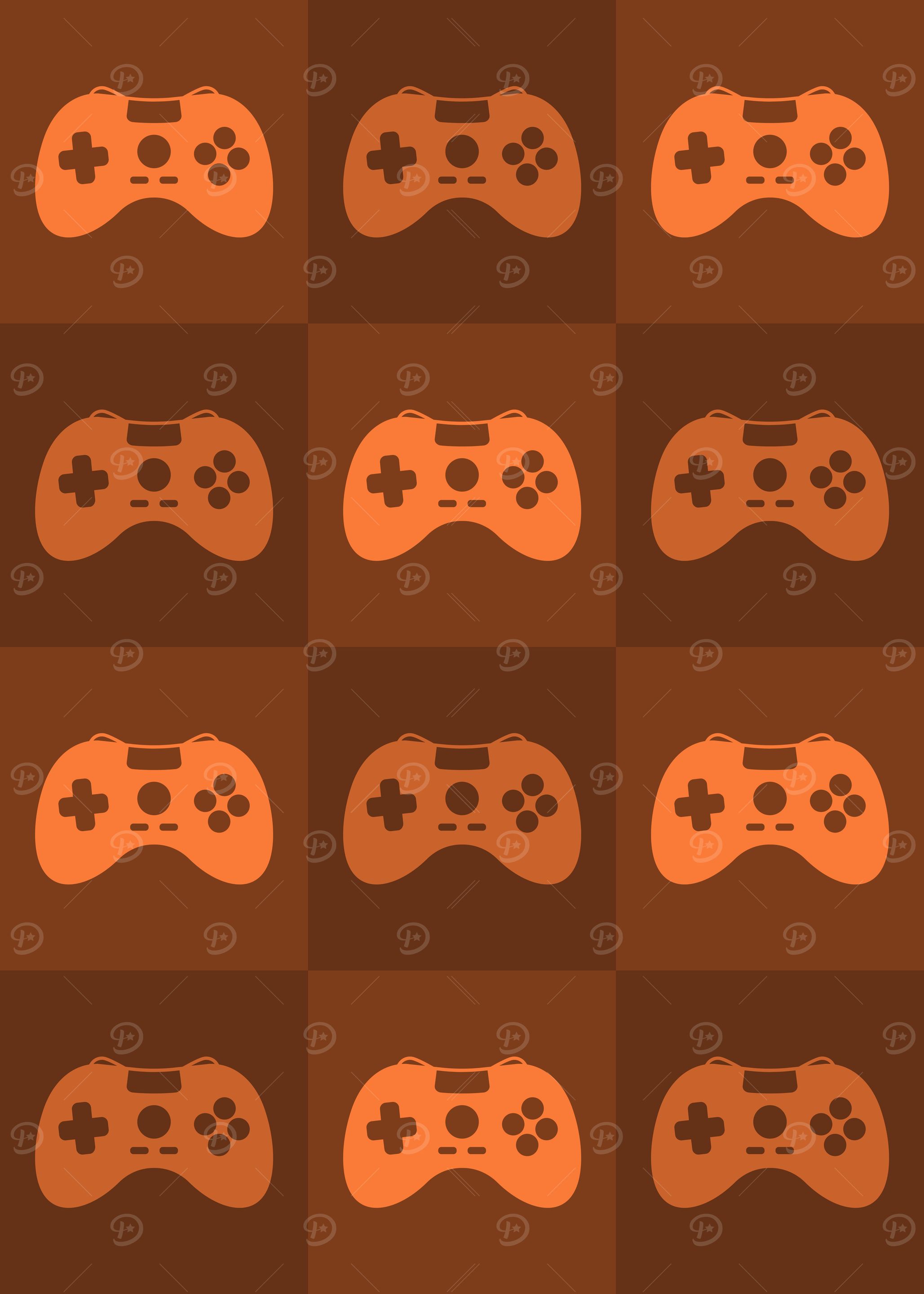 Gamer Controllers Orange