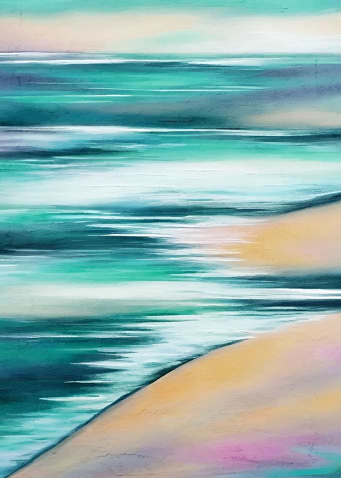 Colorful landscape paint