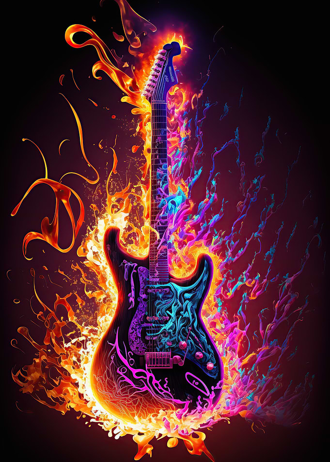 Guitar fire