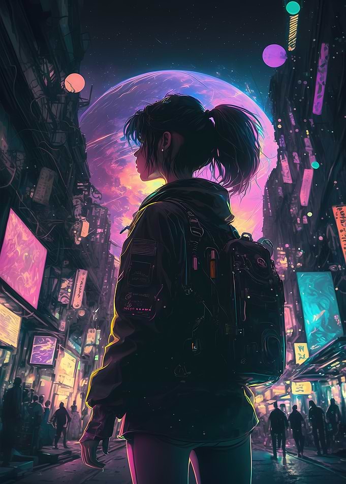 Cyberpunk Steampunk Neon