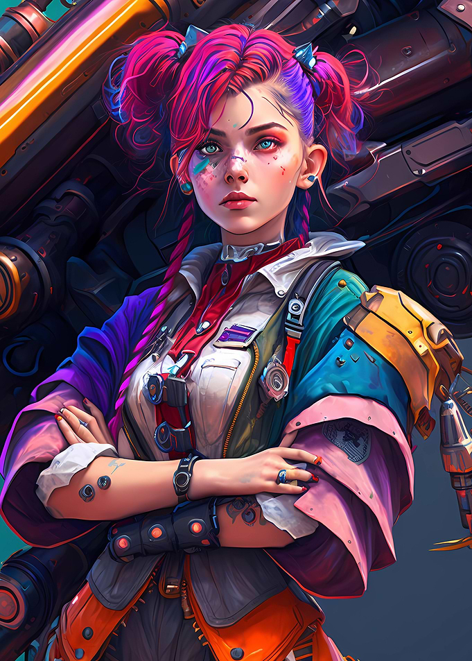 Cool anime girl