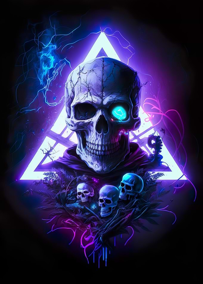 Neon Skulls