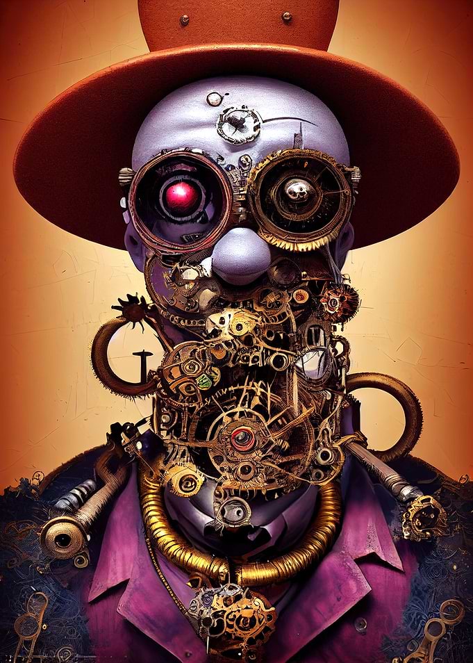 Steampunk Evil Clown 17