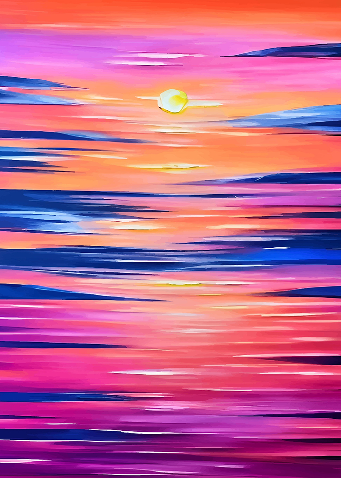 Colorful hand painted