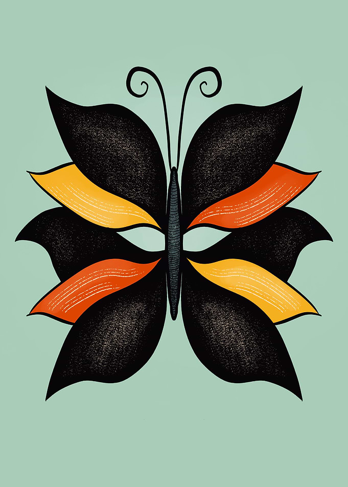 Abstract Butterfly Insect