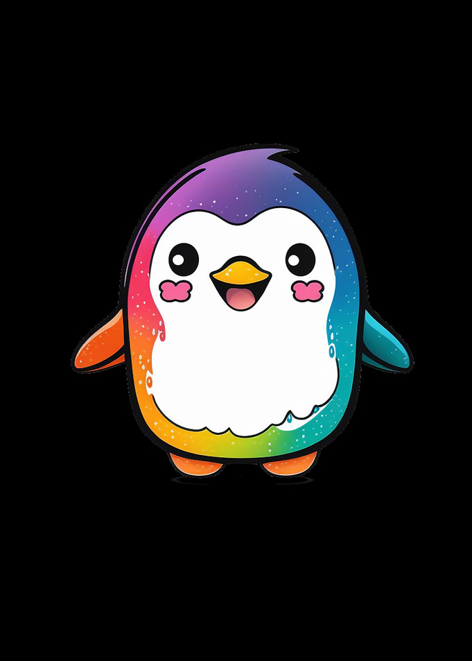 Kawaii Cute Happy Penguin