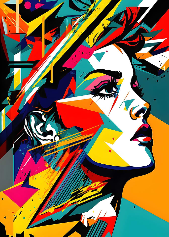 Abstract Pop Art