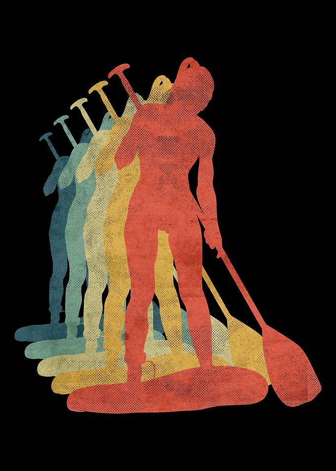 Paddleboarding Girl Stand
