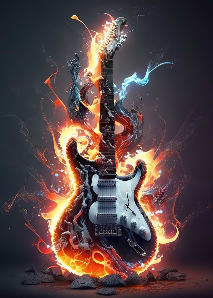 Guitar fire