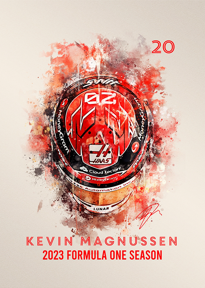 Kevin Magnussen Helmet2023
