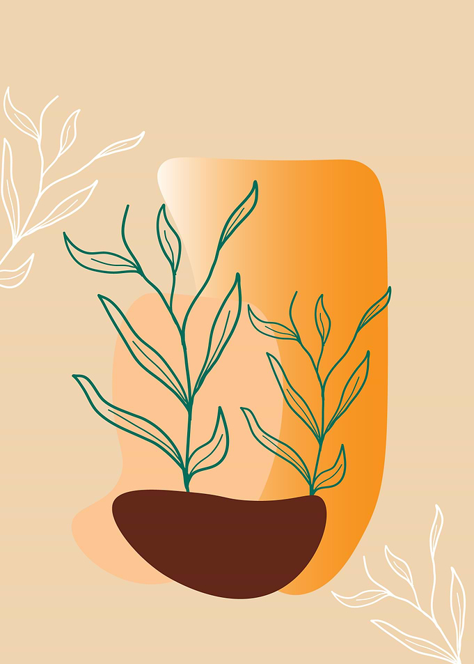 Abstract Minimalist Leaves