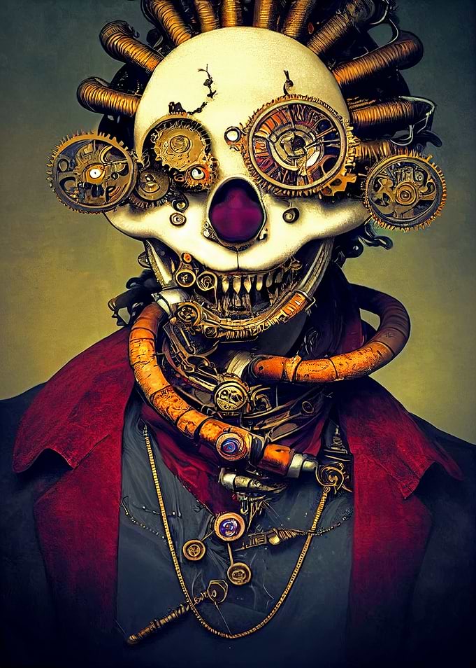 Steampunk Evil Clown 21