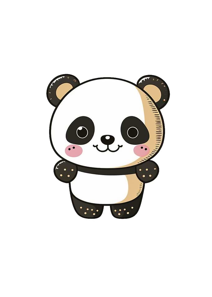 Kawaii Cute Happy Panda