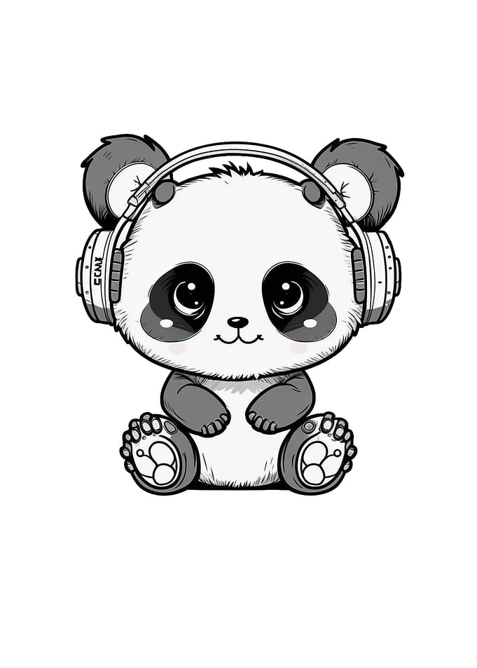 Kawaii Cute Happy Panda