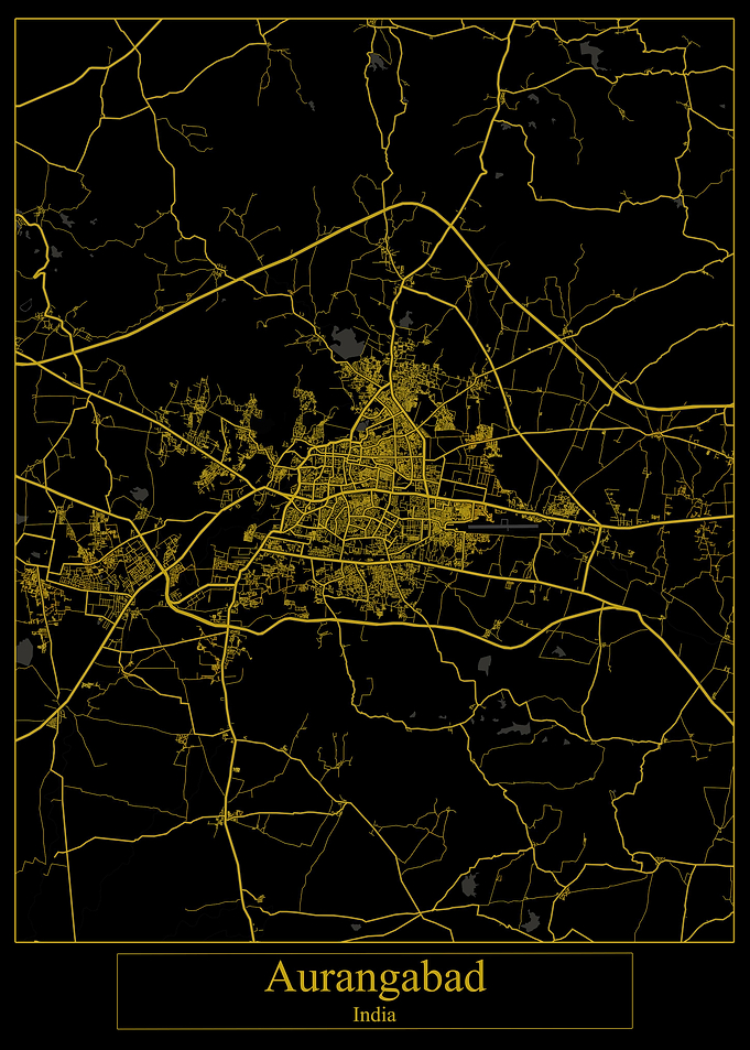Aurangabad India Gold Map