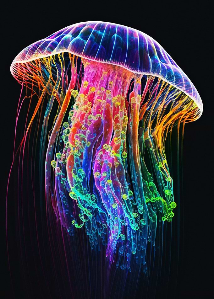Neon Jellyfish