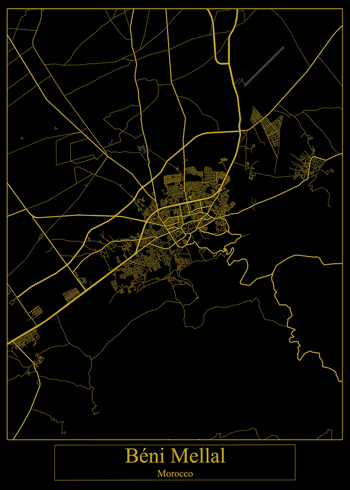 Beni Mellal Morocco Map