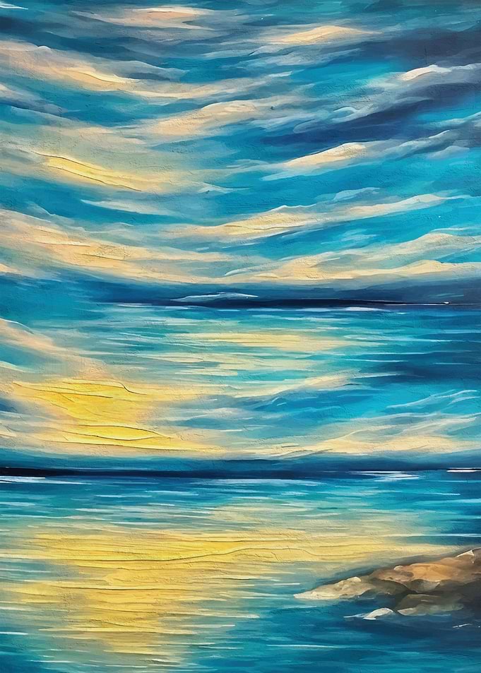 Colorful sea painting