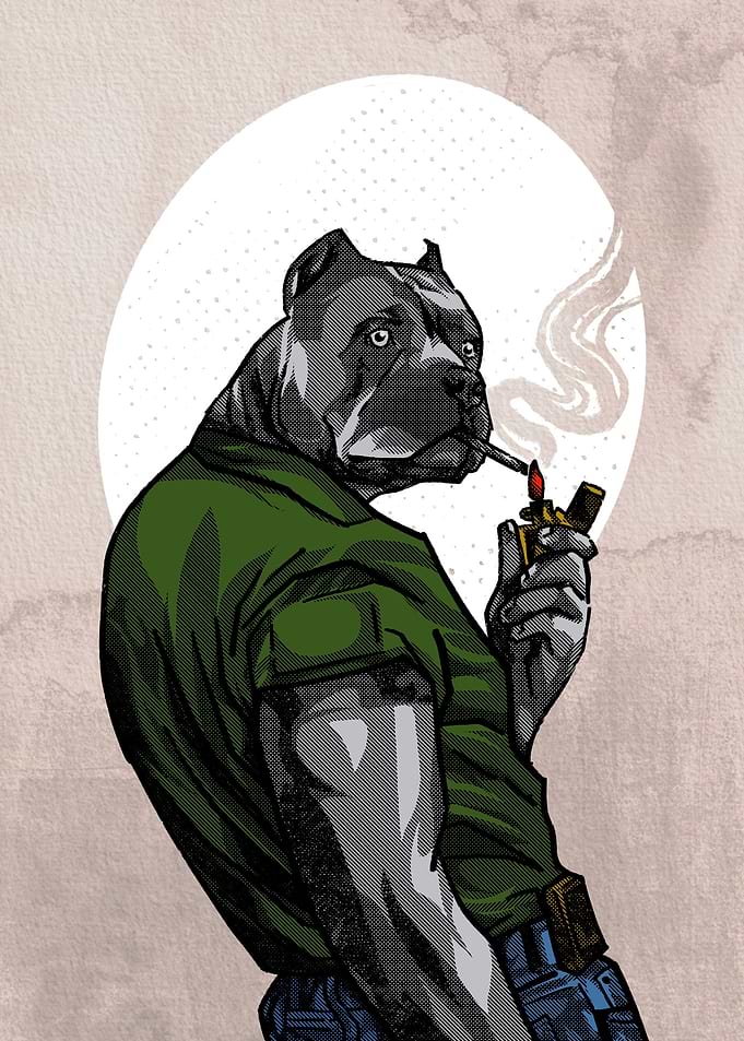 Dog Smoking