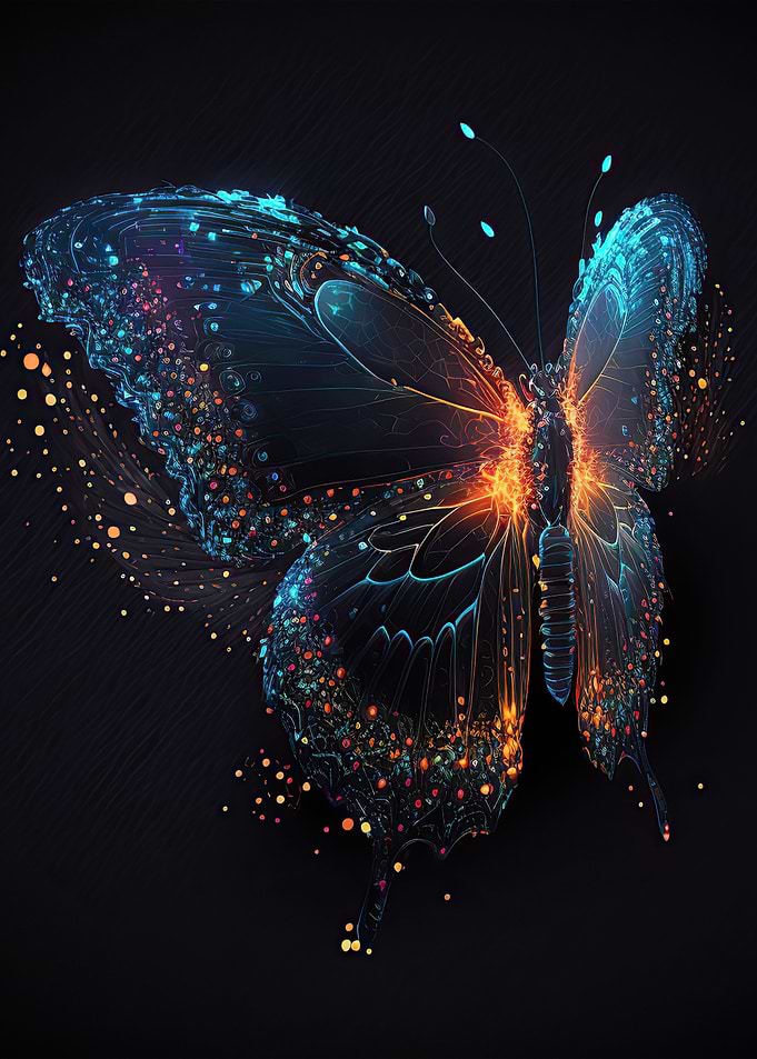 Butterfly colorful