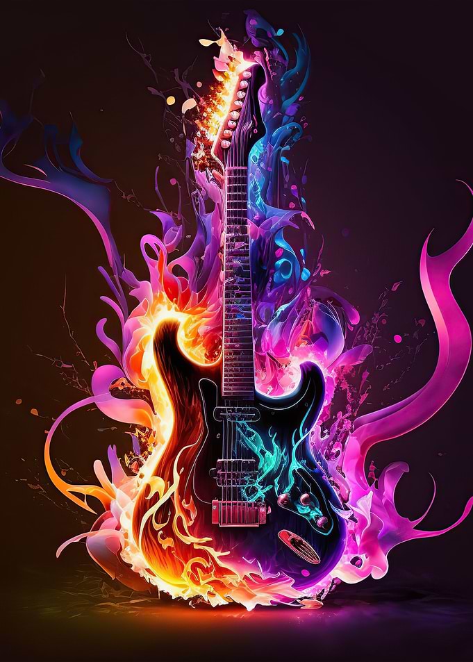 Guitar fire