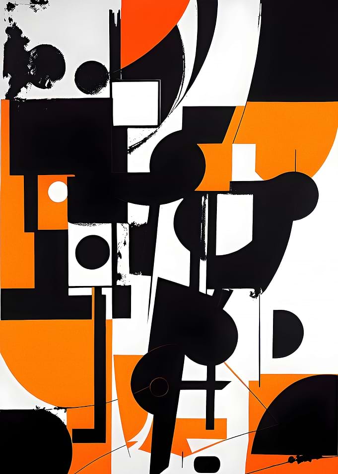 Abstract Ink Painting