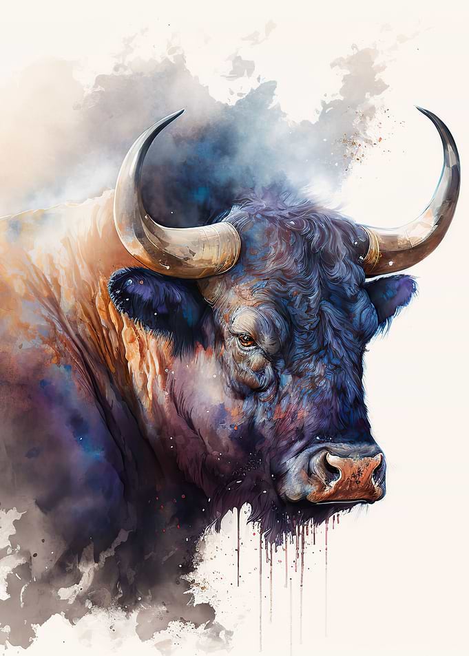 Buffalo Watercolor